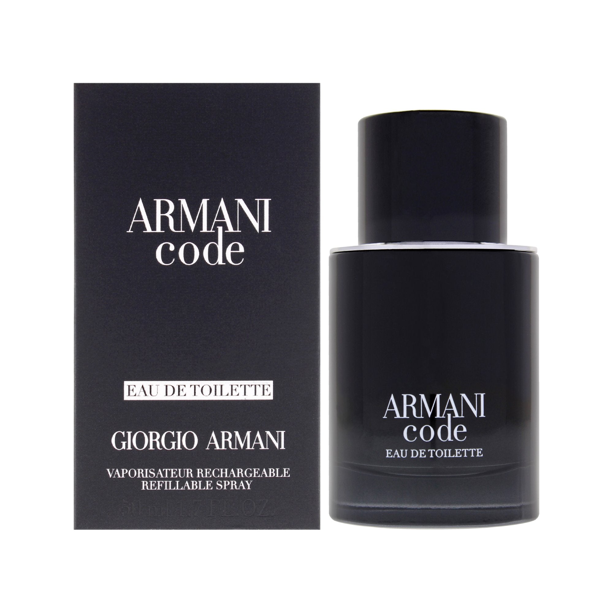 Armani Code by Giorgio Armani for Men 1.7 oz  (50ml)EDT Spray (Refillable)