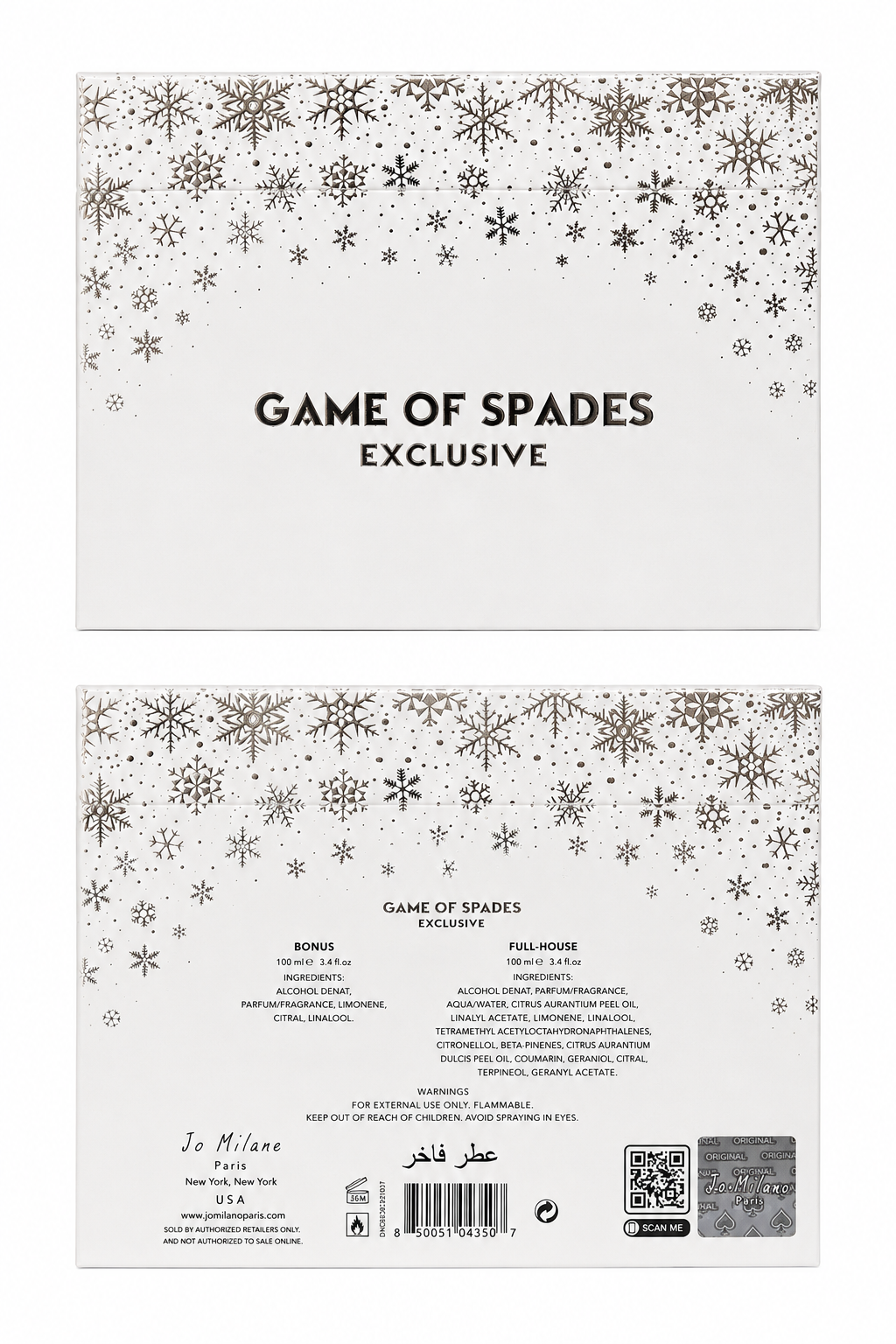 Jo Milano Game of Spades Exclusive Unisex Gift Set