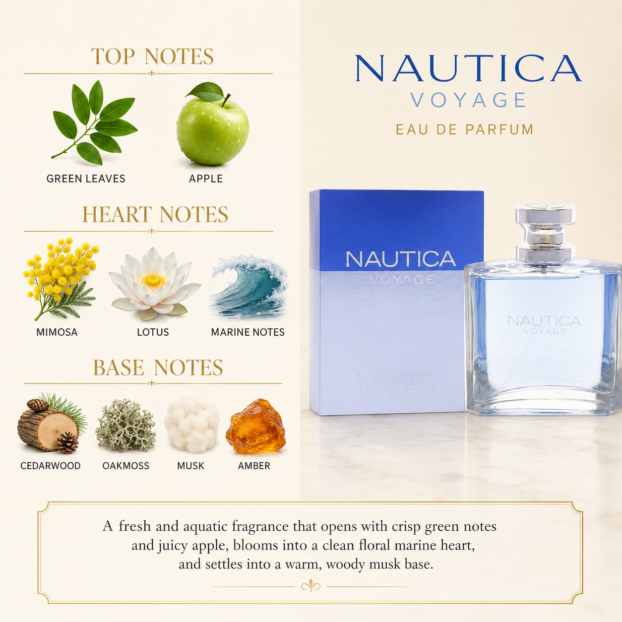 Nautica Voyage by Nautica for Men EDT Spray
