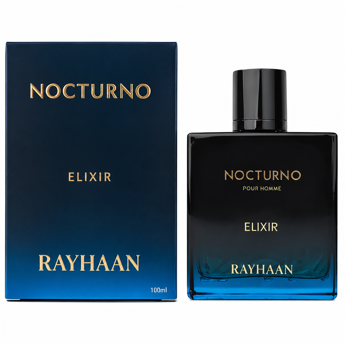 Rayhaan Men's Nocturno Elixir EDP Spray 3.4 oz (100 ml)