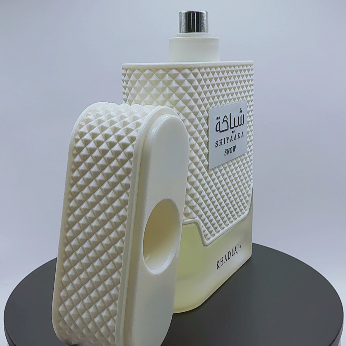 Load video: Khadlaj Unisex Shiyaaka Snow EDP Spray 3.4 oz (100ml)